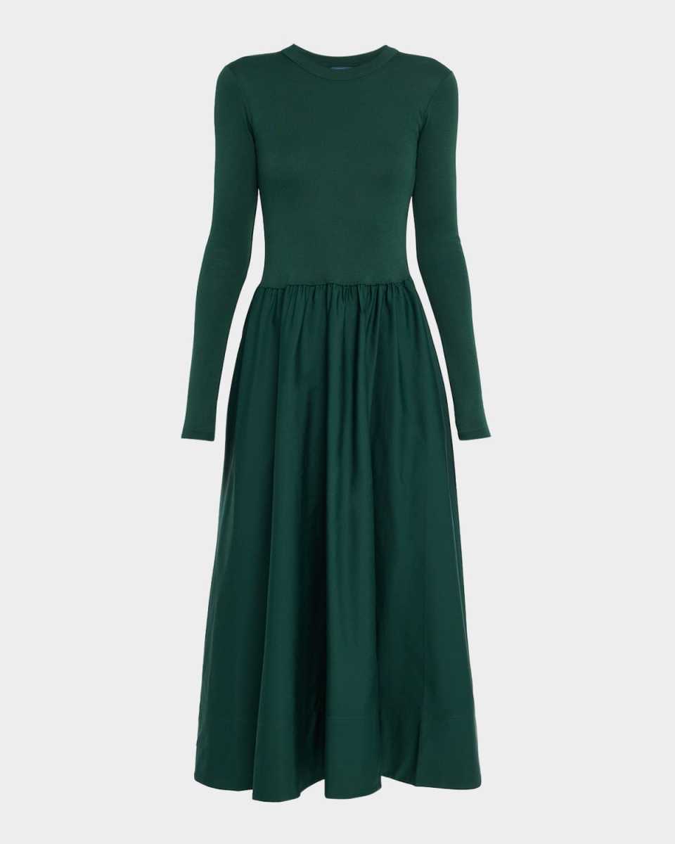 Cotton Long-Sleeve Dress